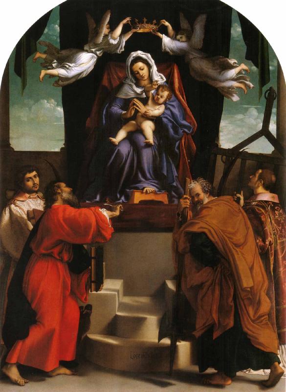 Lorenzo Lotto San Giacomo dell Orio Altarpiece oil painting picture